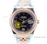 N9 Swiss Rolex Datejust II 41 Two Tone Rose Gold Black Watch / Rolex Grade 1 Copy